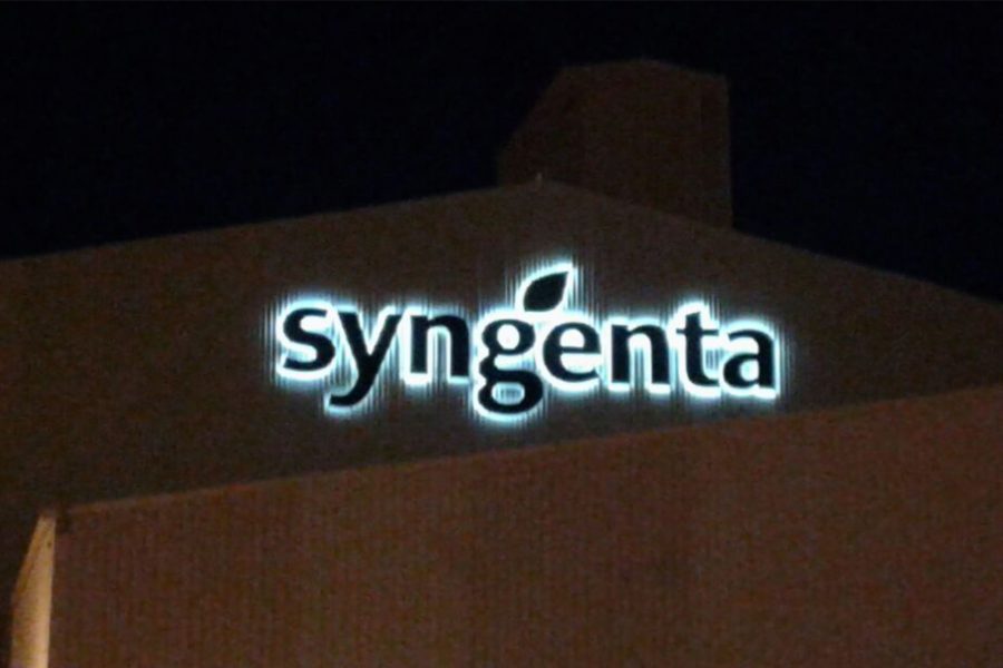 letras caixa led - Syngenta